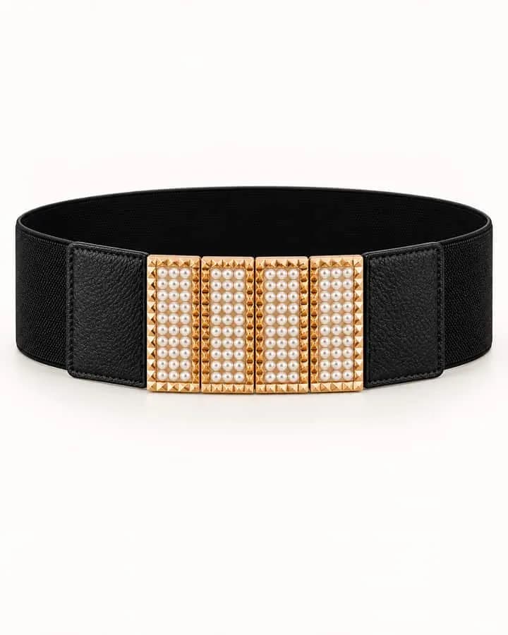 Cinturón Rectangular Brillo
